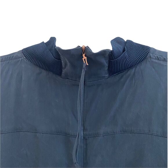 Kit Ace XL Ryder Sleeveless Silk Dress Blue NO SIZE BRAND TAG Short High Neck - Picture 10 of 11